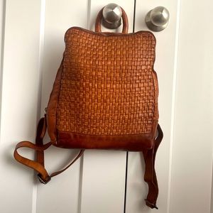Vilenca leather book bag/backpack